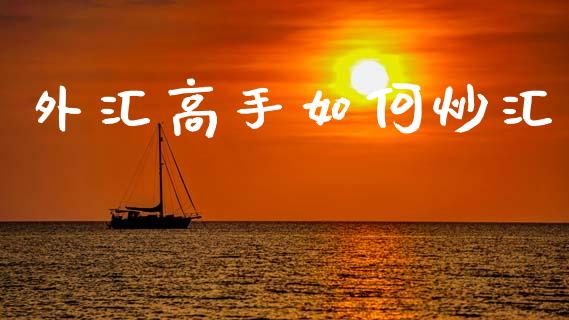 外汇高手如何炒汇_https://cj004.lansai.wang_财经新闻_第1张