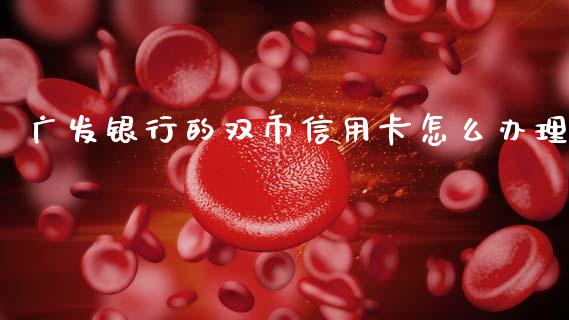 广发银行的双币信用卡怎么办理_https://cj004.lansai.wang_外汇交易_第1张
