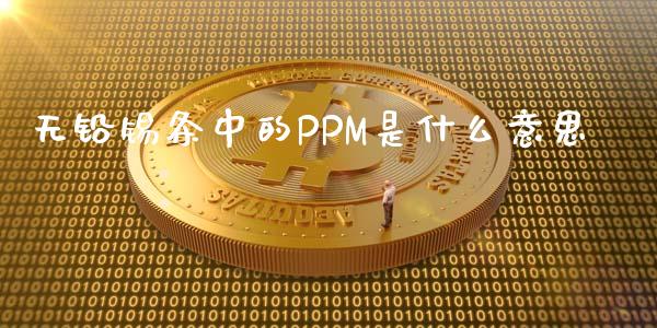 无铅锡条中的PPM是什么意思_https://cj004.lansai.wang_外汇交易_第1张