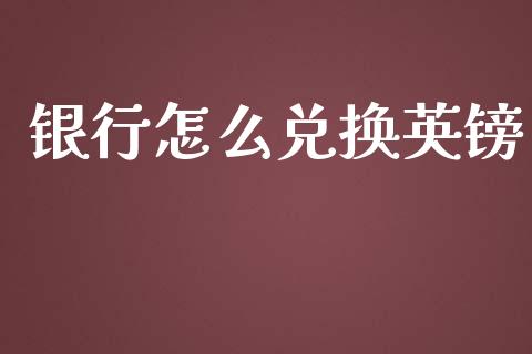 银行怎么兑换英镑_https://cj004.lansai.wang_债券资讯_第1张