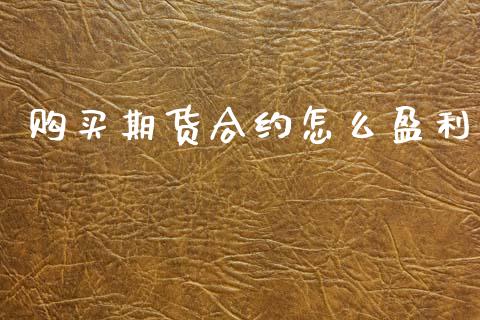 购买期货合约怎么盈利_https://cj004.lansai.wang_外汇交易_第1张