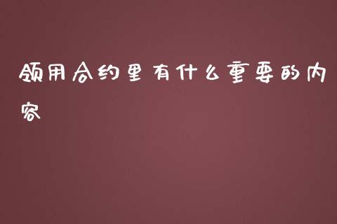 领用合约里有什么重要的内容_https://cj004.lansai.wang_金融监管_第1张