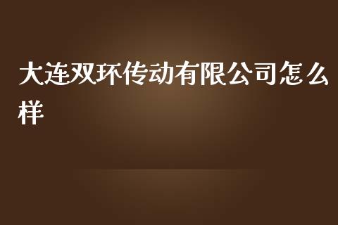 大连双环传动有限公司怎么样_https://cj004.lansai.wang_期货开户_第1张