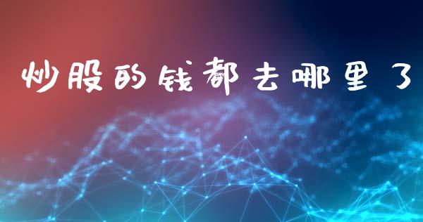 炒股的钱都去哪里了_https://cj004.lansai.wang_债券资讯_第1张