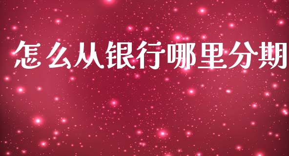 怎么从银行哪里分期_https://cj004.lansai.wang_全球市场_第1张