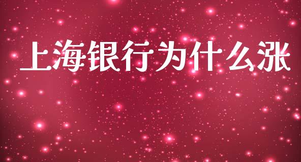 上海银行为什么涨_https://cj004.lansai.wang_期货开户_第1张