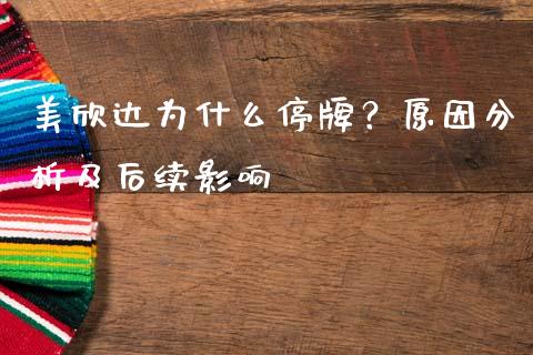 美欣达为什么停牌？原因分析及后续影响_https://cj004.lansai.wang_财经新闻_第1张