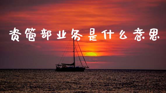 资管部业务是什么意思_https://cj004.lansai.wang_金融监管_第1张