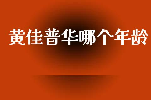 黄佳普华哪个年龄_https://cj004.lansai.wang_金融监管_第1张