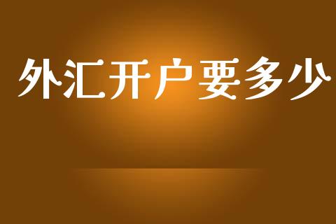外汇开户要多少_https://cj004.lansai.wang_债券资讯_第1张