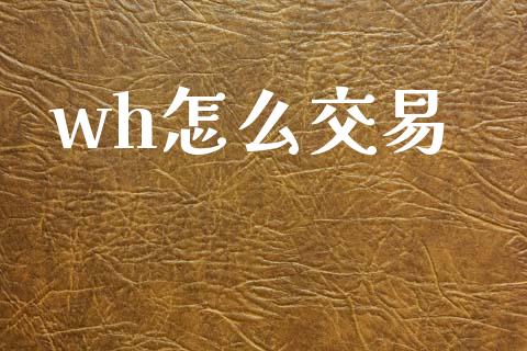 wh怎么交易_https://cj004.lansai.wang_外汇交易_第1张