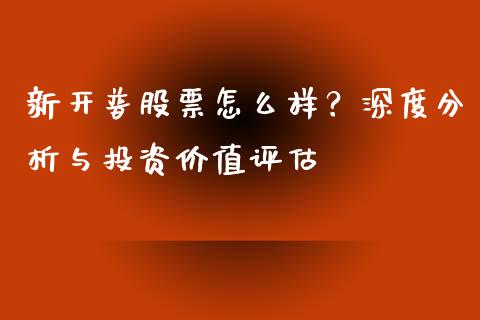 新开普股票怎么样？深度分析与投资价值评估_https://cj004.lansai.wang_财经新闻_第1张