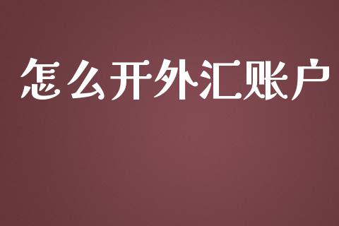 怎么开外汇账户_https://cj004.lansai.wang_期货开户_第1张