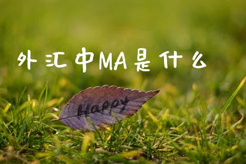外汇中MA是什么_https://cj004.lansai.wang_财经新闻_第1张