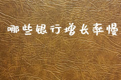 哪些银行增长率慢_https://cj004.lansai.wang_财经新闻_第1张