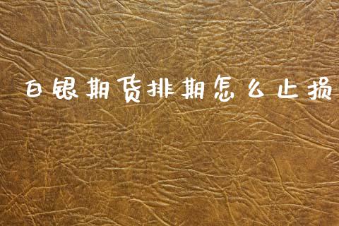 白银期货排期怎么止损_https://cj004.lansai.wang_财经新闻_第1张