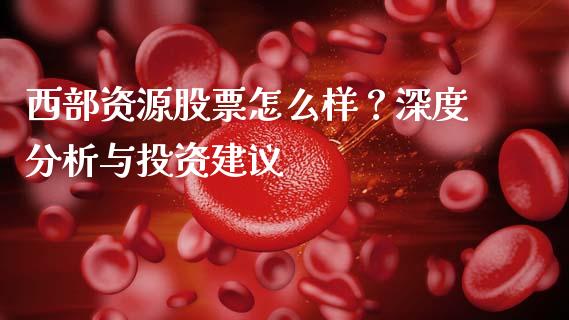 西部资源股票怎么样？深度分析与投资建议_https://cj004.lansai.wang_外汇交易_第1张