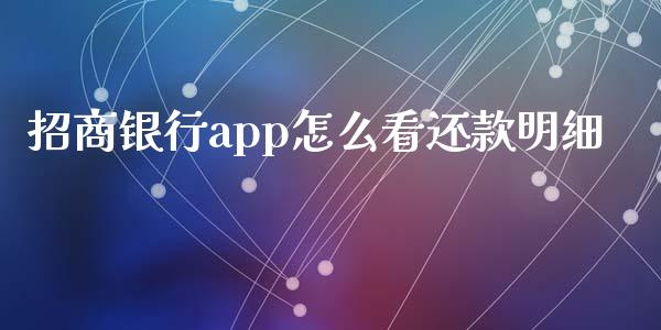 招商银行app怎么看还款明细_https://cj004.lansai.wang_债券资讯_第1张