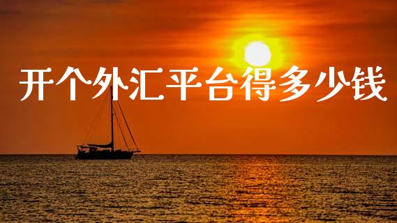 开个外汇平台得多少钱_https://cj004.lansai.wang_全球市场_第1张
