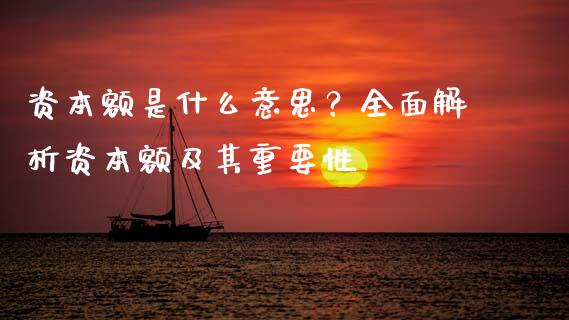 资本额是什么意思？全面解析资本额及其重要性_https://cj004.lansai.wang_期货开户_第1张