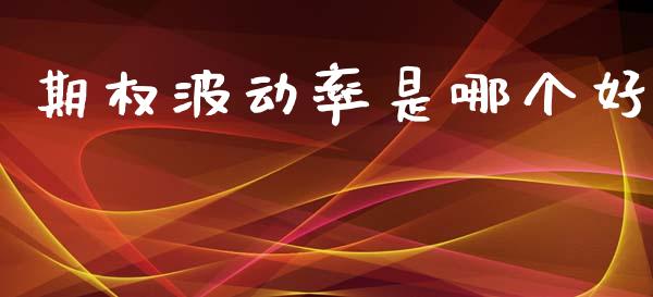 期权波动率是哪个好_https://cj004.lansai.wang_全球市场_第1张