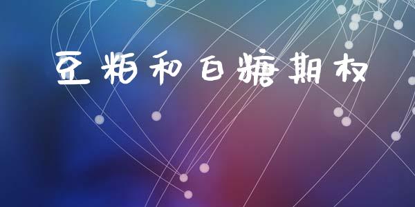 豆粕和白糖期权_https://cj004.lansai.wang_金融监管_第1张
