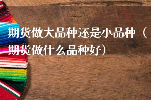 期货做大品种还是小品种(期货做什么品种好)_财经新闻_第1张_期货开户_金融监管_外汇交易_债券资讯_全球市场_财经新闻 期货做大品种还是小品种(期货做什么品种好)_https://cj004.lansai.wang_财经新闻_第1张