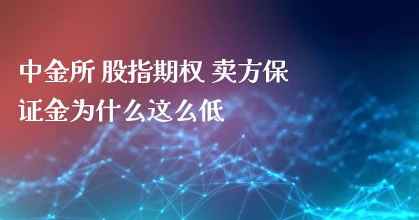 中金所 股指期权 卖方保证金为什么这么低_https://cj004.lansai.wang_期货开户_第1张