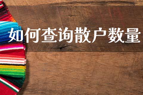如何查询散户数量_https://cj004.lansai.wang_债券资讯_第1张