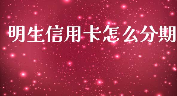 明生信用卡怎么分期_https://cj004.lansai.wang_金融监管_第1张