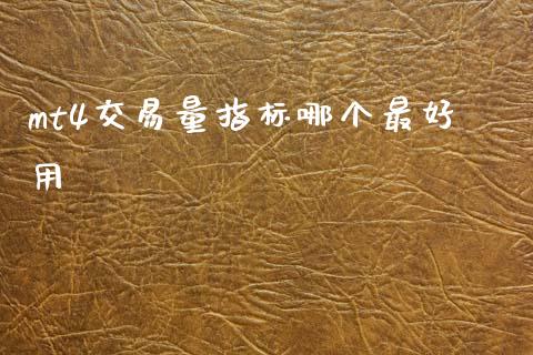 mt4交易量指标哪个最好用_https://cj004.lansai.wang_债券资讯_第1张