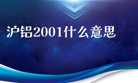 沪铝2001什么意思_https://cj004.lansai.wang_财经新闻_第1张
