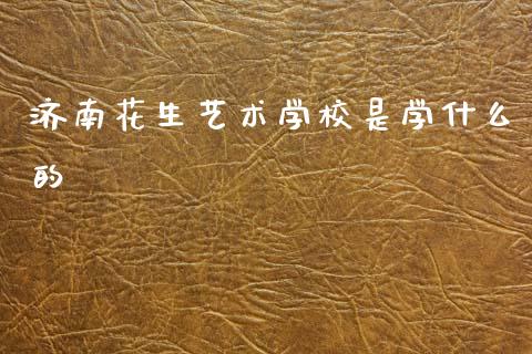 济南花生艺术学校是学什么的_https://cj004.lansai.wang_金融监管_第1张