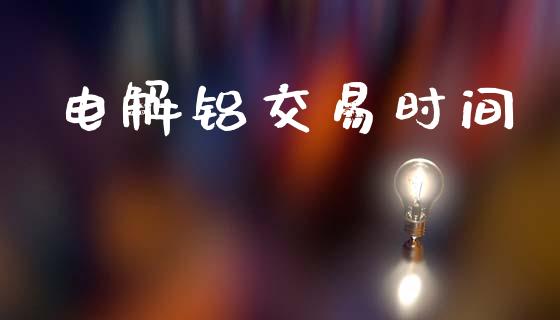电解铝交易时间_https://cj004.lansai.wang_财经新闻_第1张