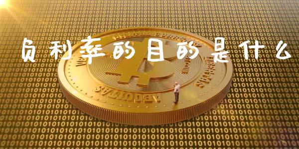 负利率的目的是什么_https://cj004.lansai.wang_金融监管_第1张
