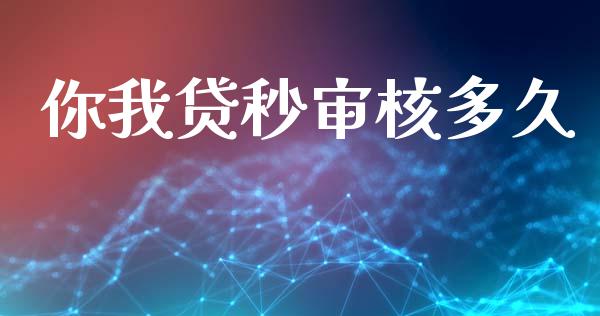 你我贷秒审核多久_https://cj004.lansai.wang_债券资讯_第1张