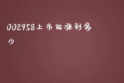 002958上市能涨到多少_https://cj004.lansai.wang_全球市场_第1张