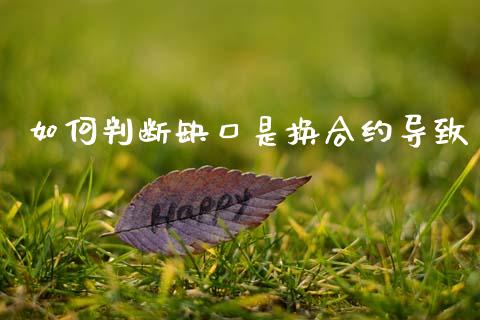 如何判断缺口是换合约导致_https://cj004.lansai.wang_金融监管_第1张