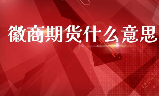 徽商期货什么意思_https://cj004.lansai.wang_债券资讯_第1张