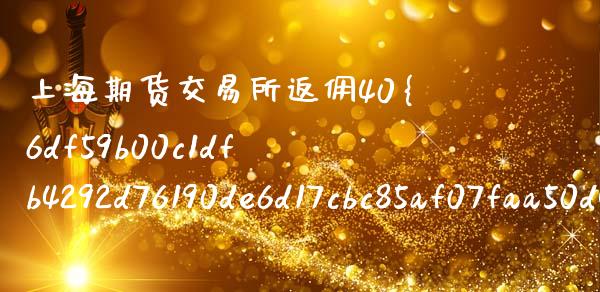 上海期货交易所返佣40%_https://cj004.lansai.wang_外汇交易_第1张