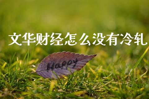 文华财经怎么没有冷轧_https://cj004.lansai.wang_财经新闻_第1张