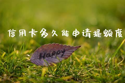 信用卡多久能申请提额度_https://cj004.lansai.wang_期货开户_第1张