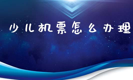 少儿机票怎么办理_https://cj004.lansai.wang_债券资讯_第1张