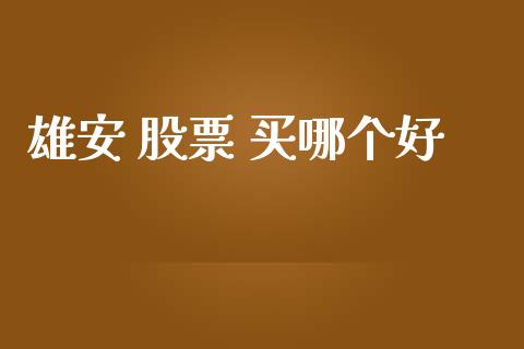 雄安 股票 买哪个好_https://cj004.lansai.wang_金融监管_第1张