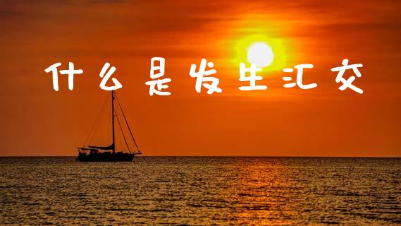 什么是发生汇交_https://cj004.lansai.wang_期货开户_第1张