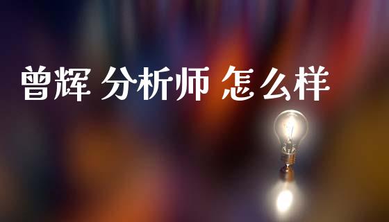 曾辉 分析师 怎么样_https://cj004.lansai.wang_外汇交易_第1张