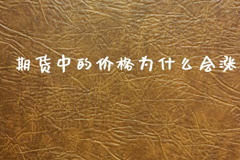 期货中的价格为什么会涨_https://cj004.lansai.wang_全球市场_第1张