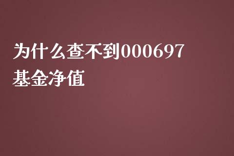 为什么查不到000697基金净值_https://cj004.lansai.wang_财经新闻_第1张