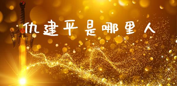 仇建平是哪里人_https://cj004.lansai.wang_金融监管_第1张