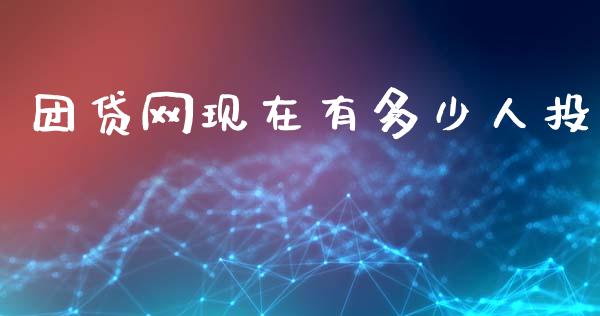 团贷网现在有多少人投_https://cj004.lansai.wang_金融监管_第1张